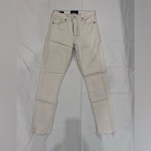 White skinny lucky brand jeans